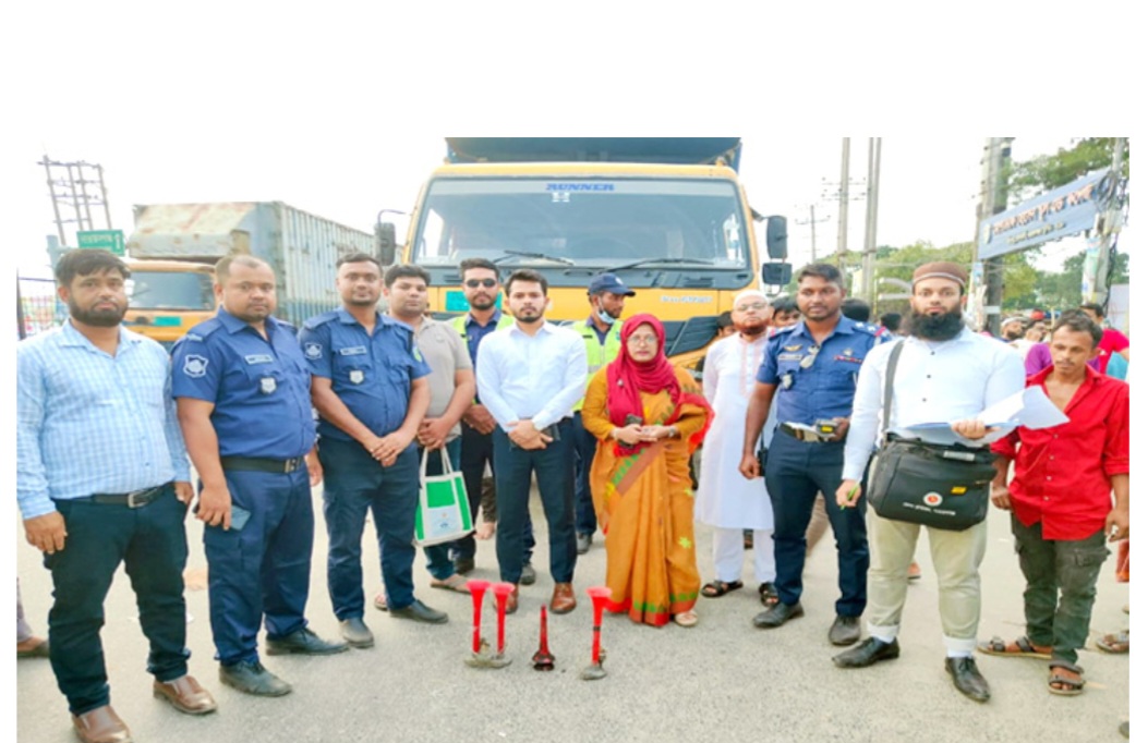 সোনারগাঁয়ে পরিবেশ অধিদপ্তরের ৩ পরিবহনকে জরিমানা