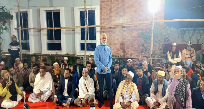 সোনারগাঁয়ে জামপুর ইউনিয়নে বেগম খালেদা জিয়ার রুহের মাগফিরাত কামনায় দোয়া মাহফিল
