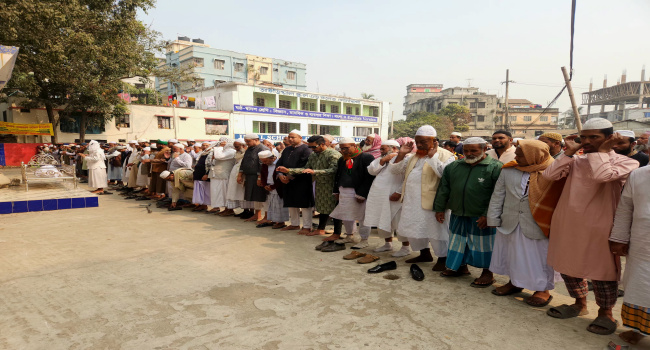 আলহাজ্ব আমির আলী মুন্সির দাফন সম্পন্ন