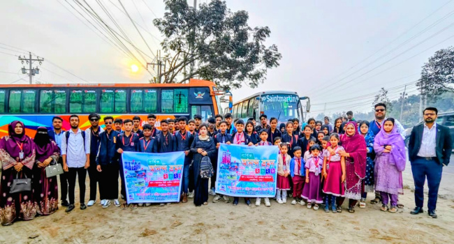 উৎসবমুখর পরিবেশে চাইল্ড প্যারাডাইস মডেল স্কুলের শিক্ষা সফর ও আনন্দ ভ্রমণ অনুষ্ঠিত