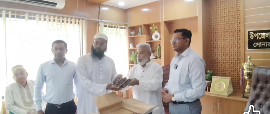 সোনারগাঁয়ে এতিমখানা ও মাদ্রাসায় সৌদি আরবের উপহারের খেজুর বিতরণ