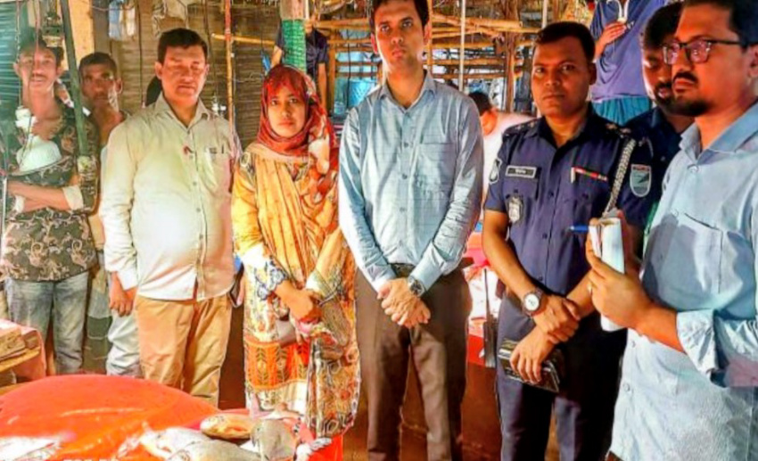 সোনারগাঁয়ে নিষিদ্ধ পিরানহা মাছ জব্দ, ব্যবসায়ীকে জরিমানা