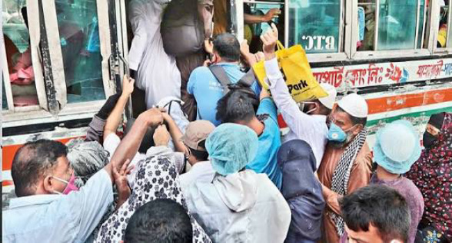 সোনারগাঁয়ে ঈদকে সামনে রেখে বকশিসের নামে অতিরিক্ত ভাড়া আদায়ের অভিযোগ, ক্ষোভে যাত্রীরা
