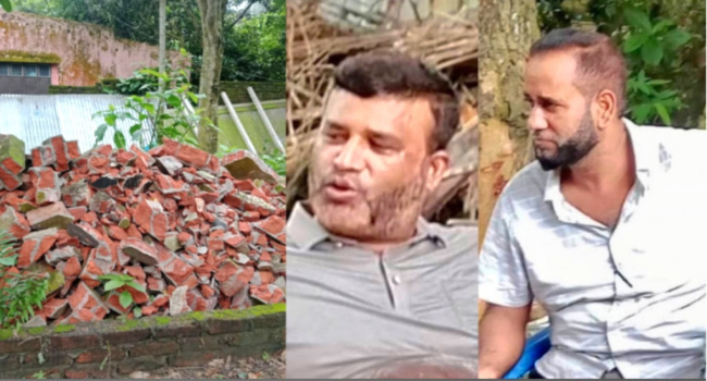 সোনারগাঁয়ে বাড়িঘর ভাঙচুর, ‘ভুমিদস্যুদের ভয়ে’ নিরাপত্তাহীনতায় পরিবার